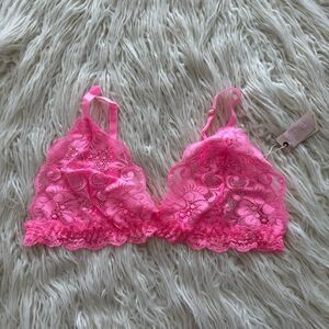 Free People HAH Chi Bralette Rose Quartz Size Large